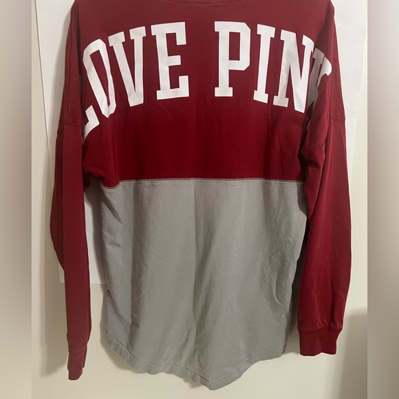 Pink by Victoria Secret Long Sleeve Indiana Big Red - Picture 4 of 5